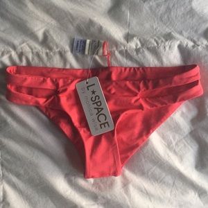 NWT coral/pink XS L*space bikini bottoms